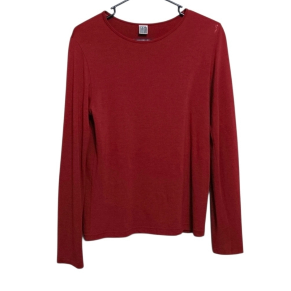 Lilith Rust Wool Blend Knit Top